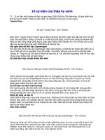 10 sự kiện của thập kỷ xanh