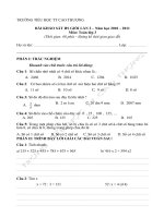 Gián án Đề khảo sát HSG toán 3- lần 2(10-11)