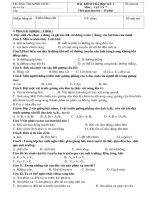 Kiểm tra HK I vật lý 7 2010 - 2011
