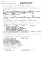 Tài liệu De kiem tra mon ly 10
