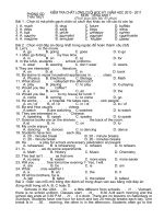 Bài soạn DE THI HK 1-ANH 7