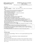 Ktra ky I - GDCD6 ( Có đáp án )