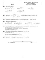 Bài giảng Đề ôn tập Toán 11 HK2 - đề số 4