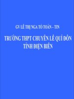 TỔNG CỦA HAI VECTƠ(HH 10 NC)