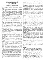 Bài tập tự luận con lắc đơn