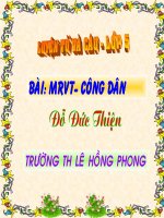 Tài liệu LTVC:Mở rộng vốn từ-Công dân