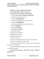 THỰC TRẠNG QUẢN Lí VÀ SỬ DỤNG TSCĐ TẠICễNG TY CỔ PHẦN XE KHÁCH HÀ NỘI