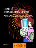 Bài giảng chuyên đề Power Point