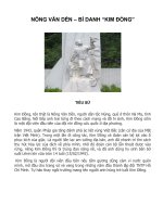 Bài soạn Tiểu sử Nông Văn Dền-Bí danh Kim Đồng