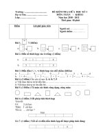 Tài liệu đề kiểm tra định kì lần 1 lớp 1 môn TV năm học 2010 - 2011