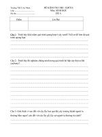 Đề thi học kì có đáp án