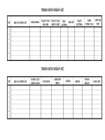 Mẫu sổ theo dõi tổ chuyên môn