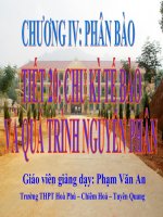 Bài soạn Tiết 20 - Chu kì tế bào và quá trình nguyên phân