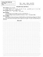 Gián án DE KIEM TRA CHUONG I LOP 6 năm học 2010-2011