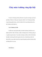 Chảy máu ở những vùng đặc biệt