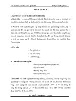 Vấn đề ôn thi : Sinh học cơ thể - Quần thể