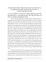 PHƯƠNG HƯỚNG HOÀN THIỆN CÔNG TÁC KẾ TOÁN TIÊU THỤ VÀ XÁC ĐỊNH KẾT QUẢ TIÊU THỤ HÀNG HÓA TẠI CÔNG TY