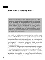 Medical school - the early years 1
