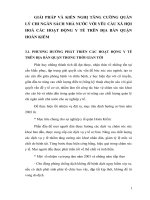 GIẢI PHÁP VÀ KIẾN NGHỊ TĂNG CƯỜNG QUẢN LÝ CHI NGÂN SÁCH NHÀ NƯỚC VỚI YÊU CẦU XÃ HỘI HOÁ CÁC HOẠT ĐỘNG Y TẾ TRÊN ĐỊA BÀN QUẬN HOÀN KIẾM