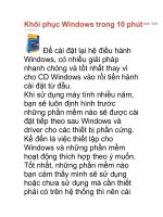 Khôi phục Windows trong 10 phút