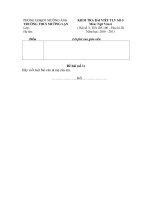 Tài liệu Bộ đề + đáp TLV bài số 5 tiết 105-106