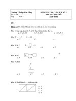 Đề kiểm tra cuối kỳ 1