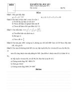 Tài liệu Đề kiểm tra hk I (Toán 9)