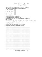 Gián án Tiết 46 - Kiểm tra chương 2 hình