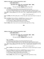 Đề KT HKI 678 theo chuẩn KTKN (Năm học 2010-2011