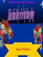 Bài giảng CÁC NƯỚC LÁNG GIÊNGF CỦA VIỆT NAM