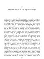 Personal identity and self-knowledge