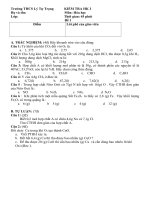 Bài soạn Kiem tra hoc ky 1