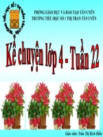 Bài soạn KC (Tuần 22): Con vịt xấu xí