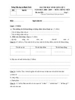 Gián án de thi GSG lớp 2