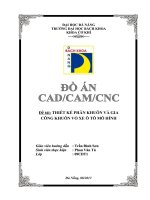 Thiết kế phân khuôn và gia công khuôn vỏ xe ô tô mô hình