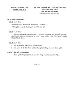 Đề và đáp án van 7 hk1 2010-2011