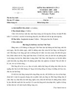 Gián án Kiểm tra định kì lần 2 TViệt  4+ Đáp án