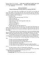 Tài liệu Báo cáo so kết công tác đội - sao HKI