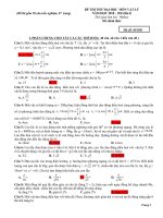 Bài giảng Đề thi thử đại học vật lý 2011- 2