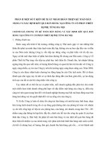 MỘT SỐ Ý KIẾN ĐỀ XUẤT NHẰM HOÀN THIỆN KẾ TOÁN BÁN HÀNG VÀ XÁC ĐỊNH KẾT QUẢ BÁN HÀNG TẠI CÔNG TY CỔ PHẦN THIẾT BỊ PHỤ TÙNG HÀ NỘI