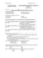 KIỂM TRA HỌC KÌ I CÓ ĐA(TL+TN) HOT