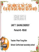 Gián án Unit 7 - Read  (cực hay)