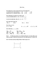 Đưa đề thi môn toán lớp 3