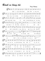 Bài hát bánh xe lãng tử - Trọng Khương (lời bài hát có nốt)