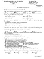 De Kiem Tra HKI Vat Li 12CB