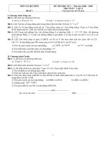 Đề thi Học kì 1 Toán 11 - Đề số 7