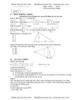 Đề KT HK1 Toán 9(2010-2011)