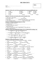 Tài liệu 1st term test