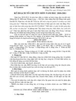 Kế hoạch tổ TN năm học 2010-2011