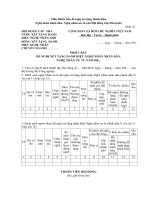 Mẫu Phiếu bầu đề nghị xét tặng Danh hiệu Nghệ nhân nhân dân, Nghệ nhân ưu tú của Hội đồng cấp Nhà nước